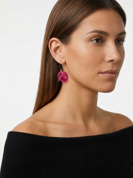 Pendiente Buganvilla Fucsia
